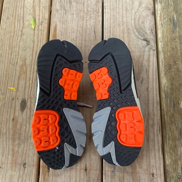 Adidas Nite Jogger Grey Two Solar Orange - Picture 9 of 10